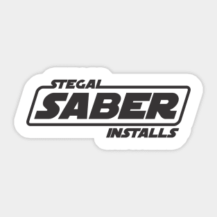 Stegal Saber Installs Sticker